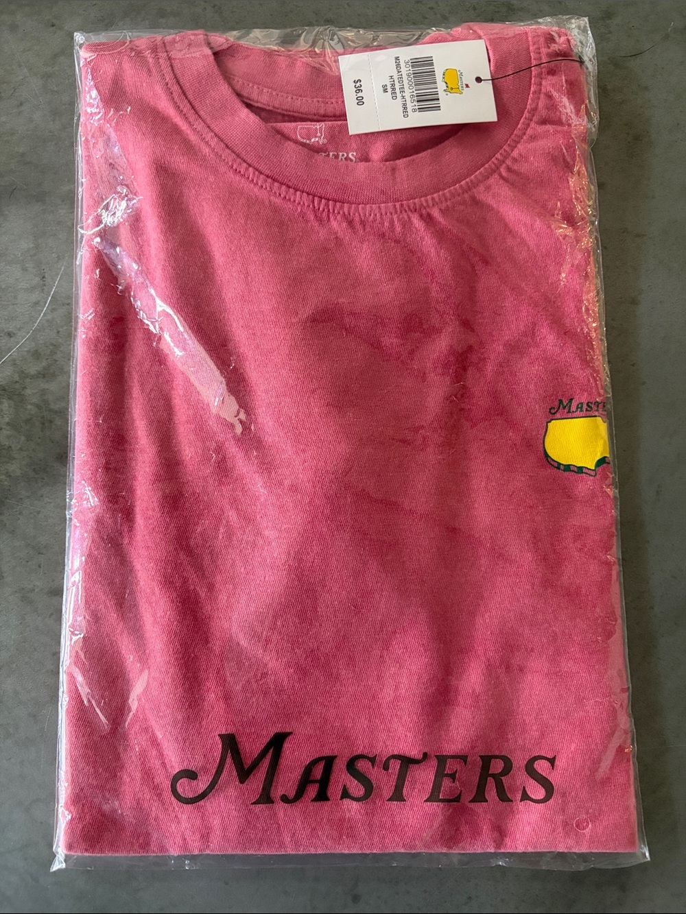 Masters Pink Short Sleeve Golf Logo Tee